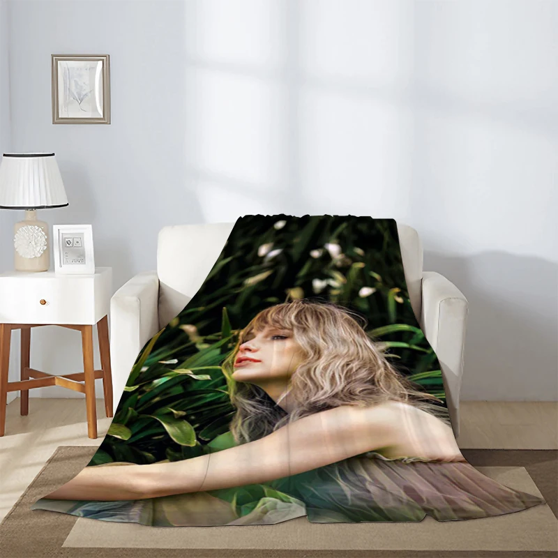 

Double Bed Blankets for Decorative Sofa Singer Blanket T-Taylor S-Swift Furry Fluffy Soft Blankets & Throws Throw Custom Fleece