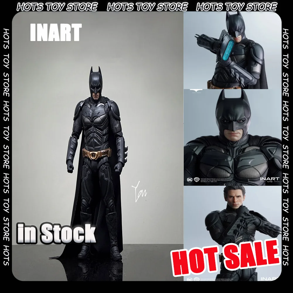 

NEW 1/12 INART Studio New Batman Figure DC The Dark Knight Trilogy Action Figurine Bat Man Statue Model Customized Toy Gifts