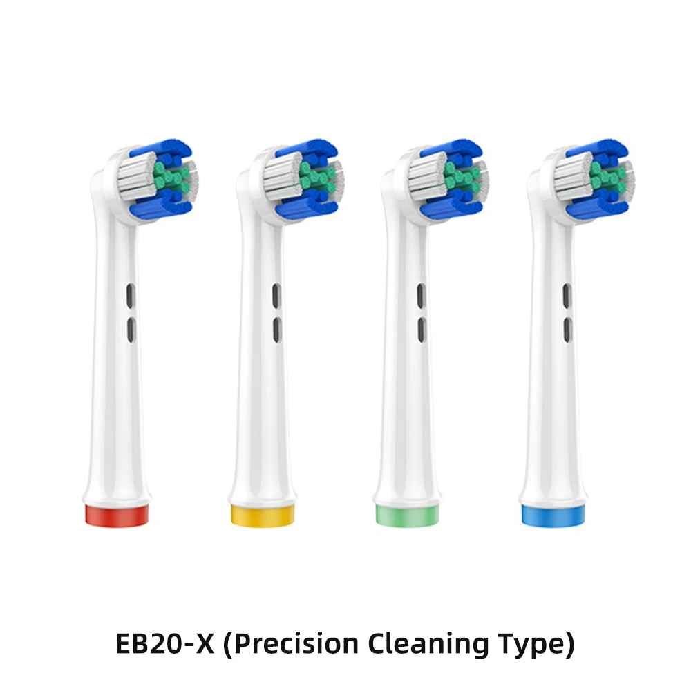 Escova Elétrica Cabeças Substituição, Limpeza De Precisão, Escova De Dentes para Oral B, Bicos De Escova De Dentes, EB20-X, 8 Pcs, 12 Pcs, 16 Pcs, 20Pcs