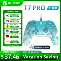 GameSir T7 Pro Floral Xbox Gaming Controller Wired Gamepad for Xbox Series X, S, Xbox One, with Hall Effect Joystick Trigger