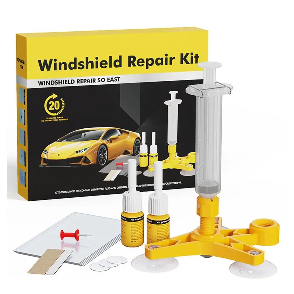 

Car Windscreen Crack Repairs Kit DIY Window Quick Fix Repair Tool Glue For Glass Car Glass Scratch Crack 2024 Repair Accessories