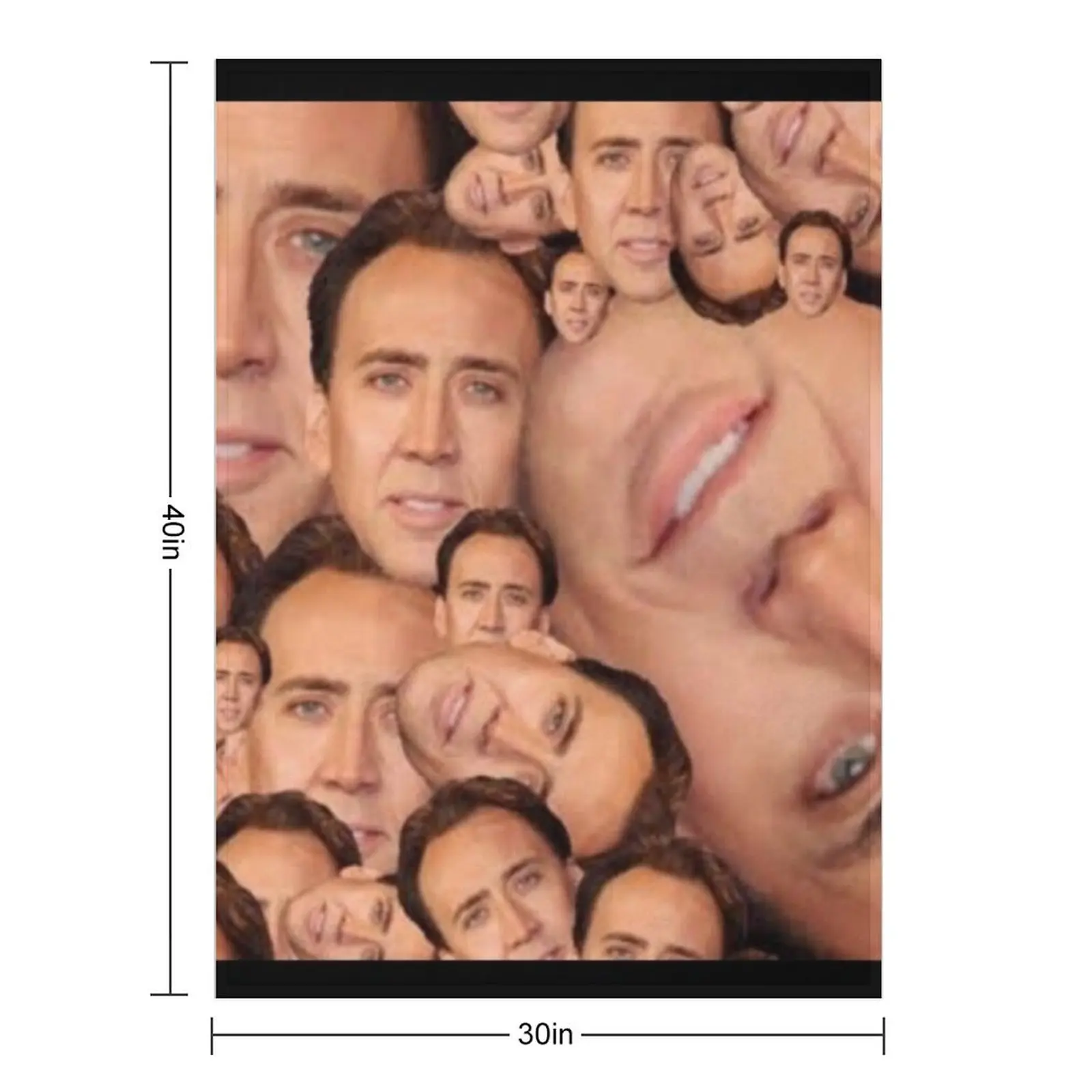 nicolas cage meme photo collage Throw Blanket Soft Big Sofa Quilt bed plaid Luxury St Blankets