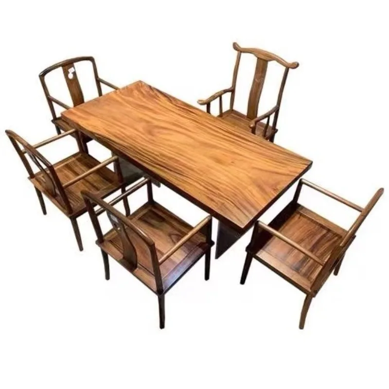 

South American walnut solid wood large board log whole board modern tea table
