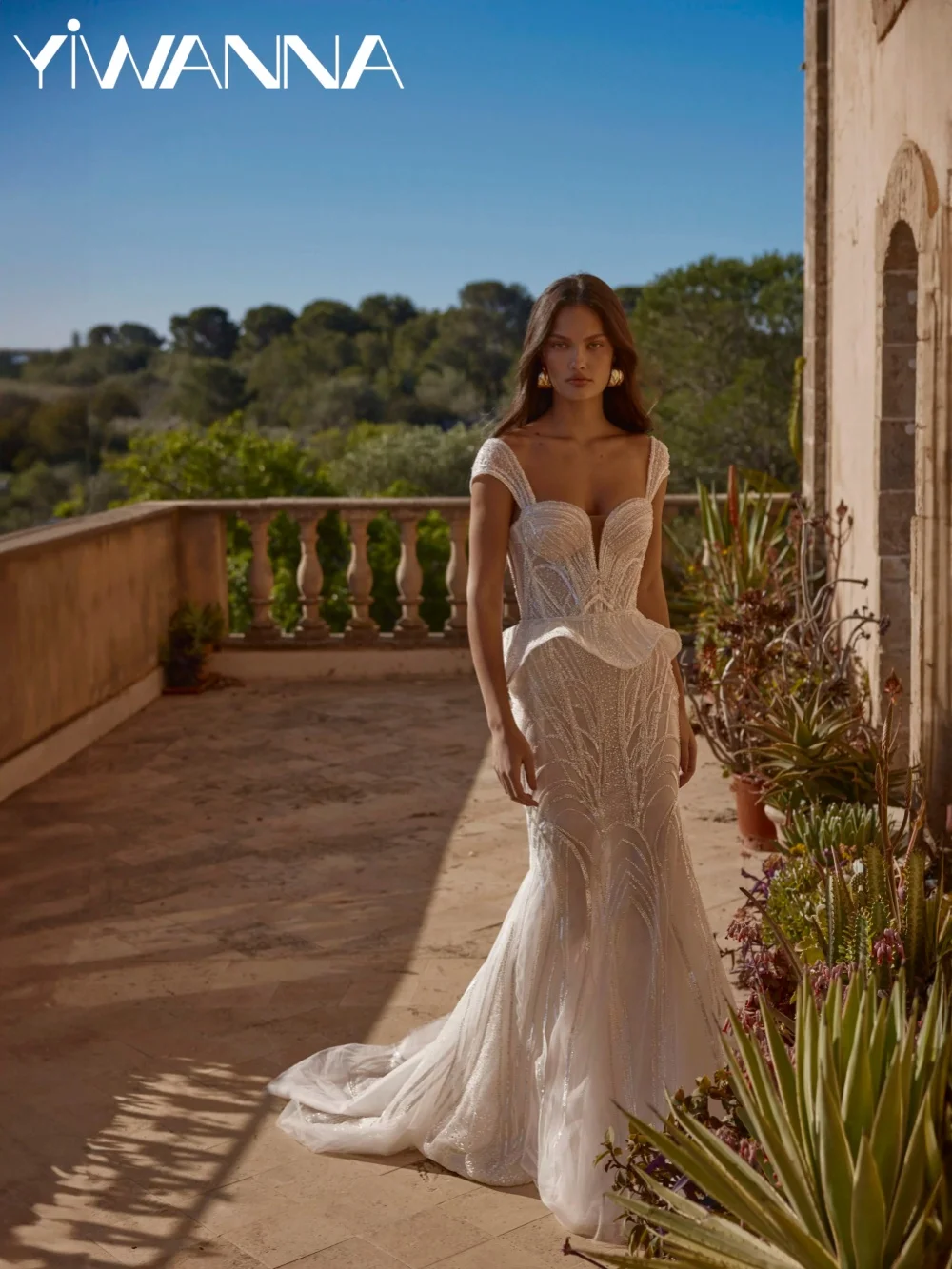 

Новое свадебное платье с корсетом и бисером длиной до пола, иллюзия, свадебное платье русалки, очаровательные элегантные платья по индивидуальному заказу для невесты