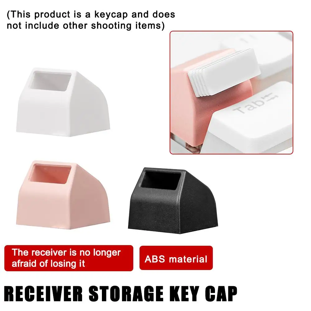 2.4G Receiver Storage Keycap Mouse Keyboard 2.4G Wireless Signal Receiver Warehouse Keycaps For R4 Height Mechanical Keyboa V4S9