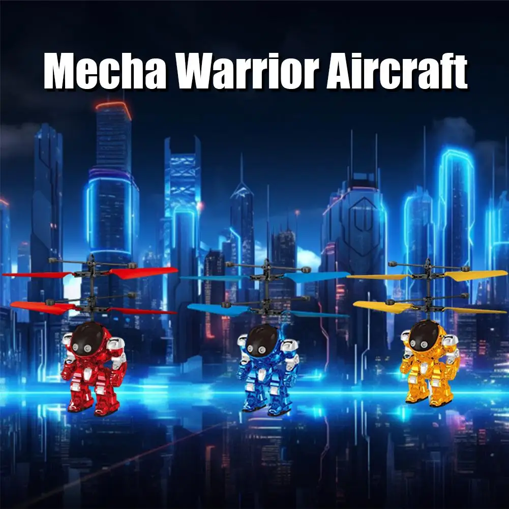 

Induction Mecha Robot Toy Glow Gesture Sensing Aircraft Intelligent Flying Luminescent Suspension Ball Sensing J8n7