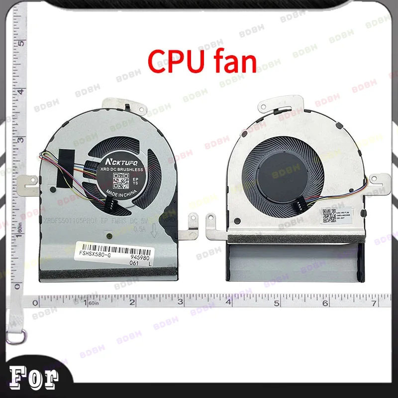 *BDBH Laptop Cpu GPU Cooling Fan For Asus N580 N580GD X580VD X580VE NX580V NX580VD N580V N580VD M580V M580GD FJNK FJNL