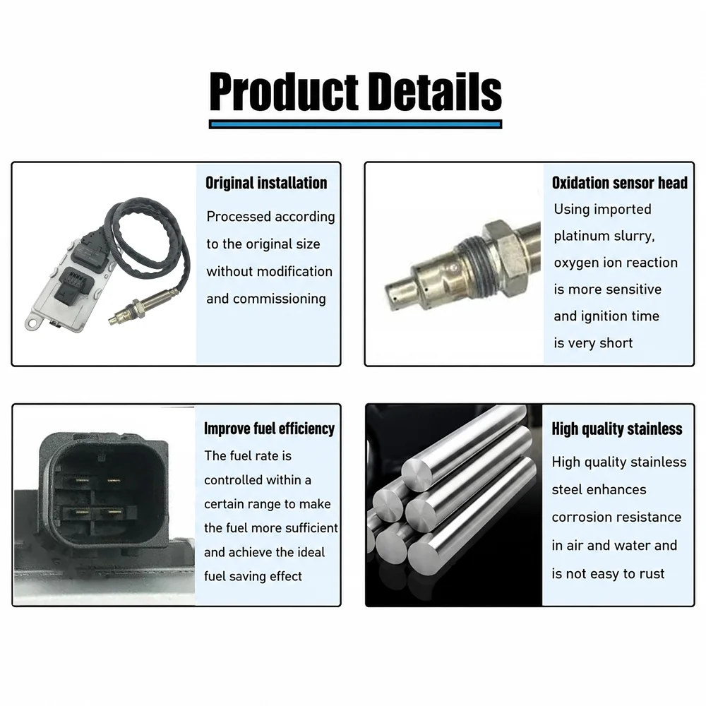 5WK96765A 5WK9 6765A 4326863 New Nitrogen Oxygen Sensor For Cummins Engine 24V NOX Sensor