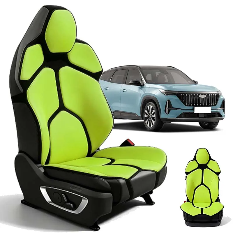 For Geely ATLAS L Ergonomic Mesh Lumbar Support Cushion Massage Back Pad Breathable Car & Office Dual Use Auto Accessories