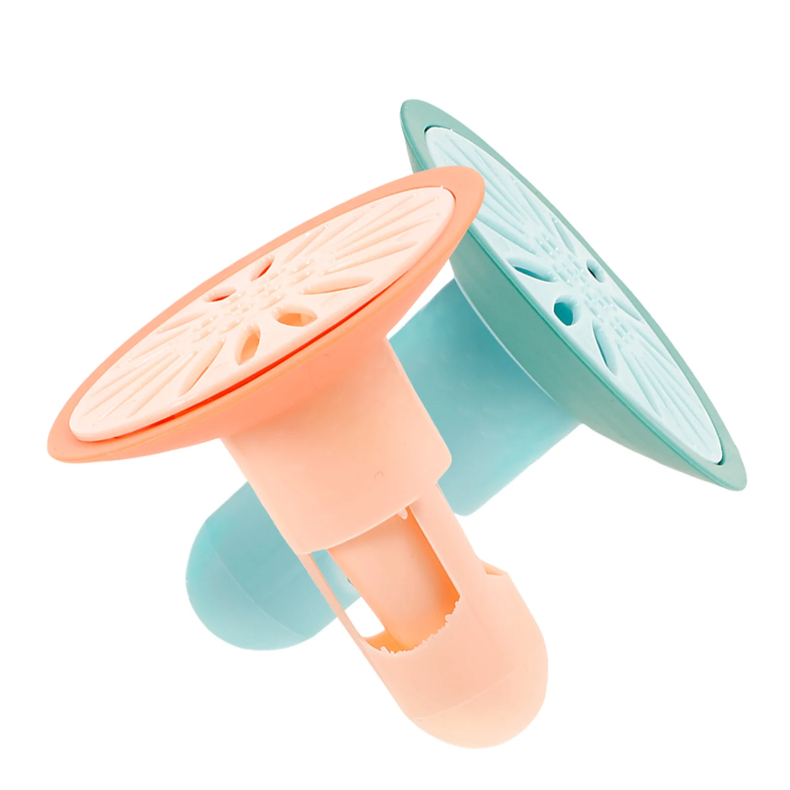 2 قطعة الحمام الشعر الماسك مصفاة المجاري مكافحة رائحة غطاء لبالوعة بالأرضية المطبخ حوض الاستحمام سدادة استنزاف ارتجاعي مانع #2