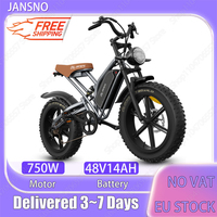 X50P Electric Bicycle 750W Motor 48V14AH Battery Mountain Aluminum Alloy Electric Bike 20*4.0-In Fat Tire Motorcycle E-bike