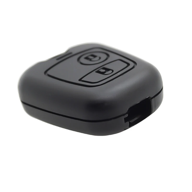 Cocolockey 2 Knop Afstandsbediening Sleutel Shell voor Citreon SSaxo Picasso Xsara en Berlingo SX9 Sleutelblad met Plastic Ongesneden Blade 2 stks/partij