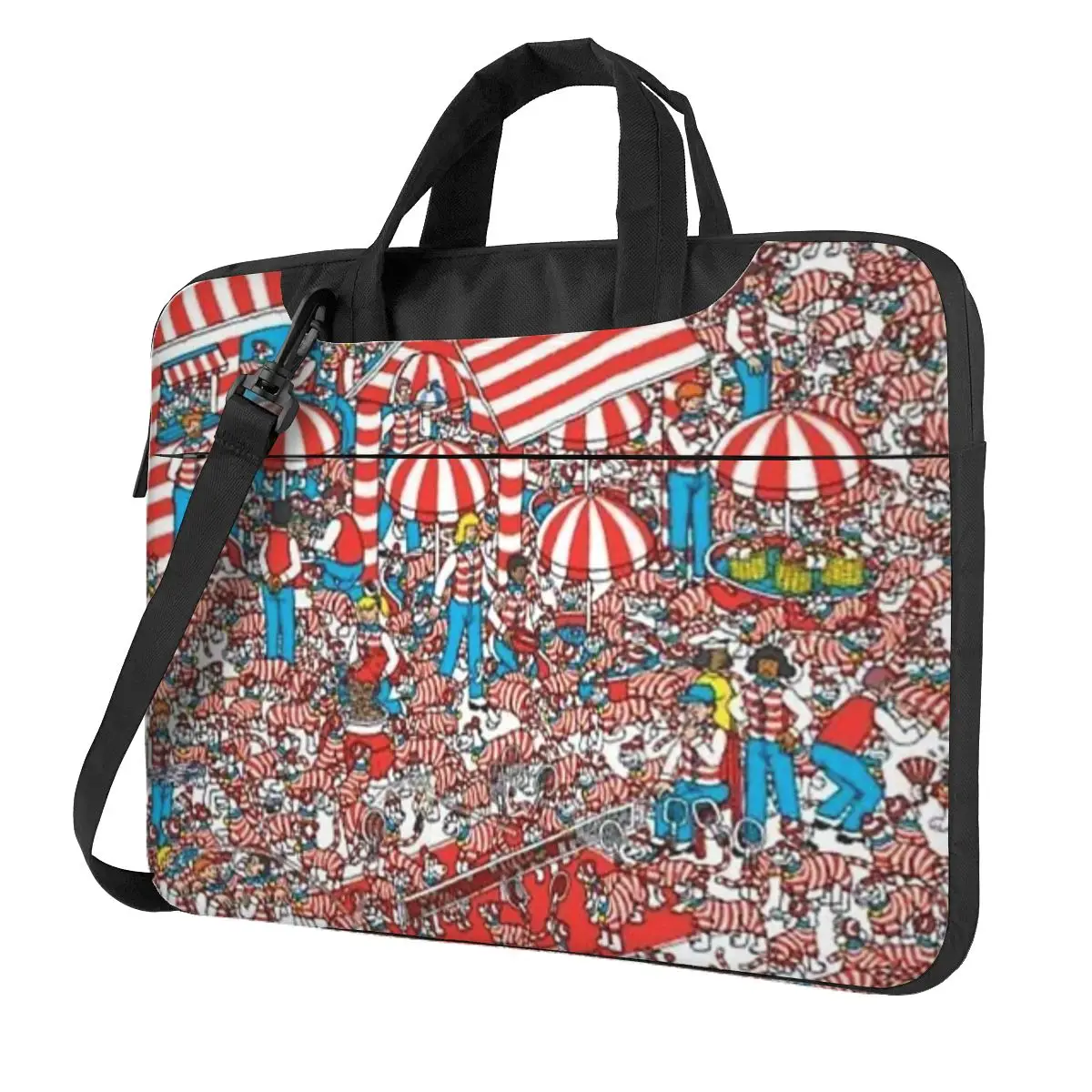 

Where's Wally Find Wally Book Part II Crossbody Laptop Bag Case Computer Bag Resistant Protective Notebook Pouch for Macbook Pro