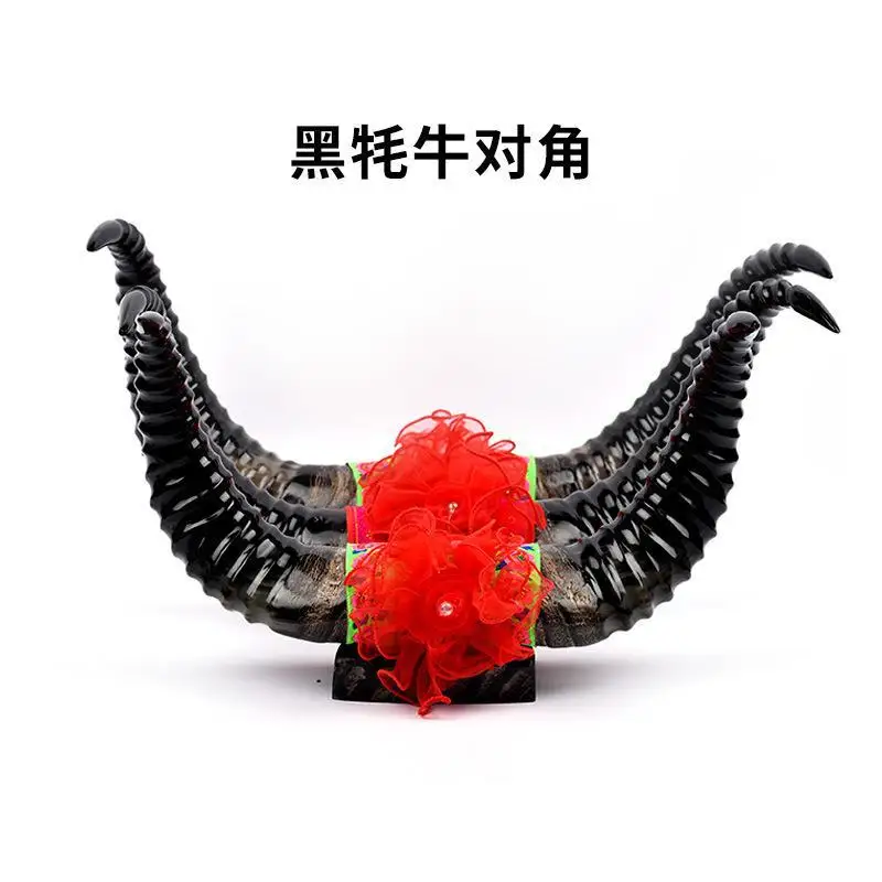 Tibet natural black yak diagonal specialty restaurant hotel decoration housewarming opening gifts, handicraft ornaments