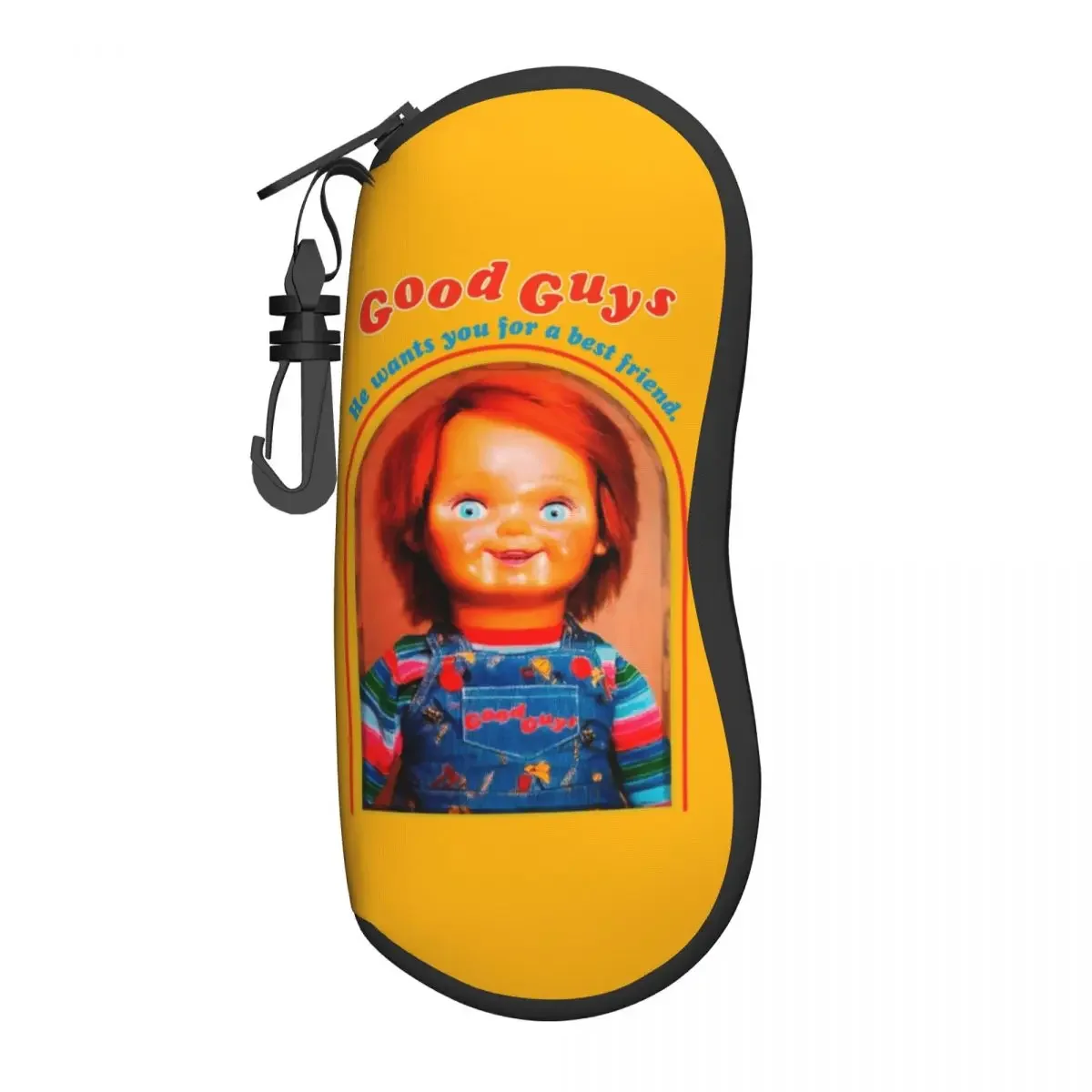 Custom Chucky Retro Movies Shell Glasses Case Unisex Travel Child's Play  Eyeglasses  Sunglasses Protector Box