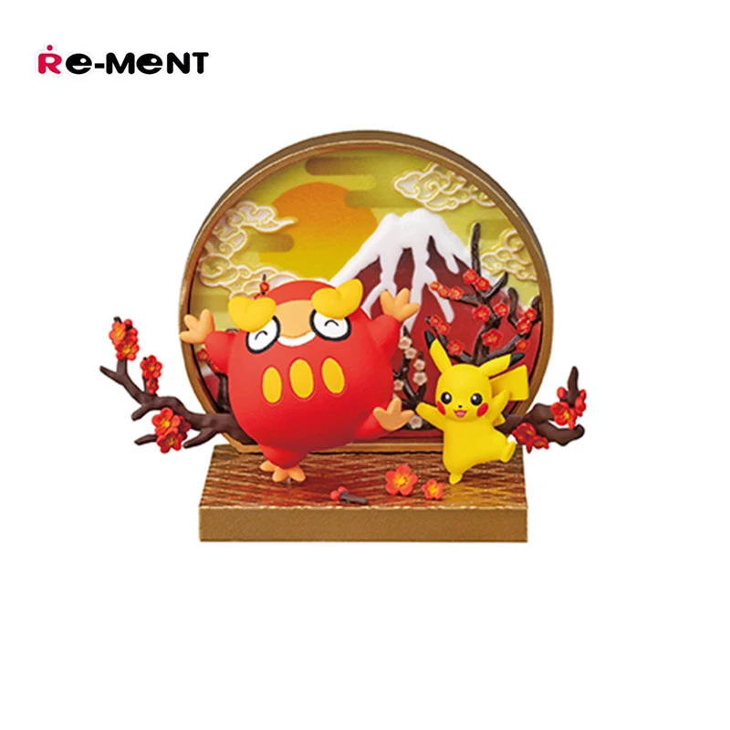 Original Pokemon Animation Peripheral Toys Froslass Vaporeon Rowlet Gacha Lucky Draw Anime Action Model Figures Collection