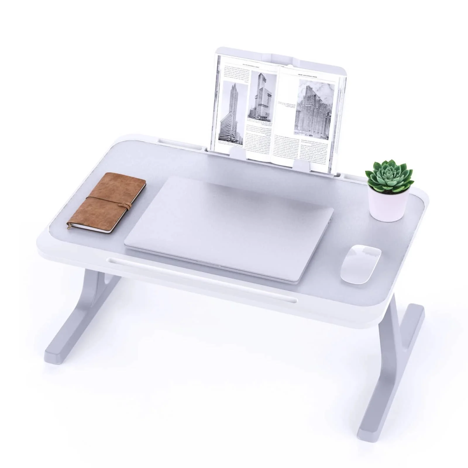 Laptop Bed Tray Desk Adjustable Laptop Table Foldable Portable Laptop Desk With Storage Drawer Or Bookstand For Eating Breakfast On Bed/Couch , Working, Writing, Gaming, Drawing(Black Or Grey) sr251205524453780680