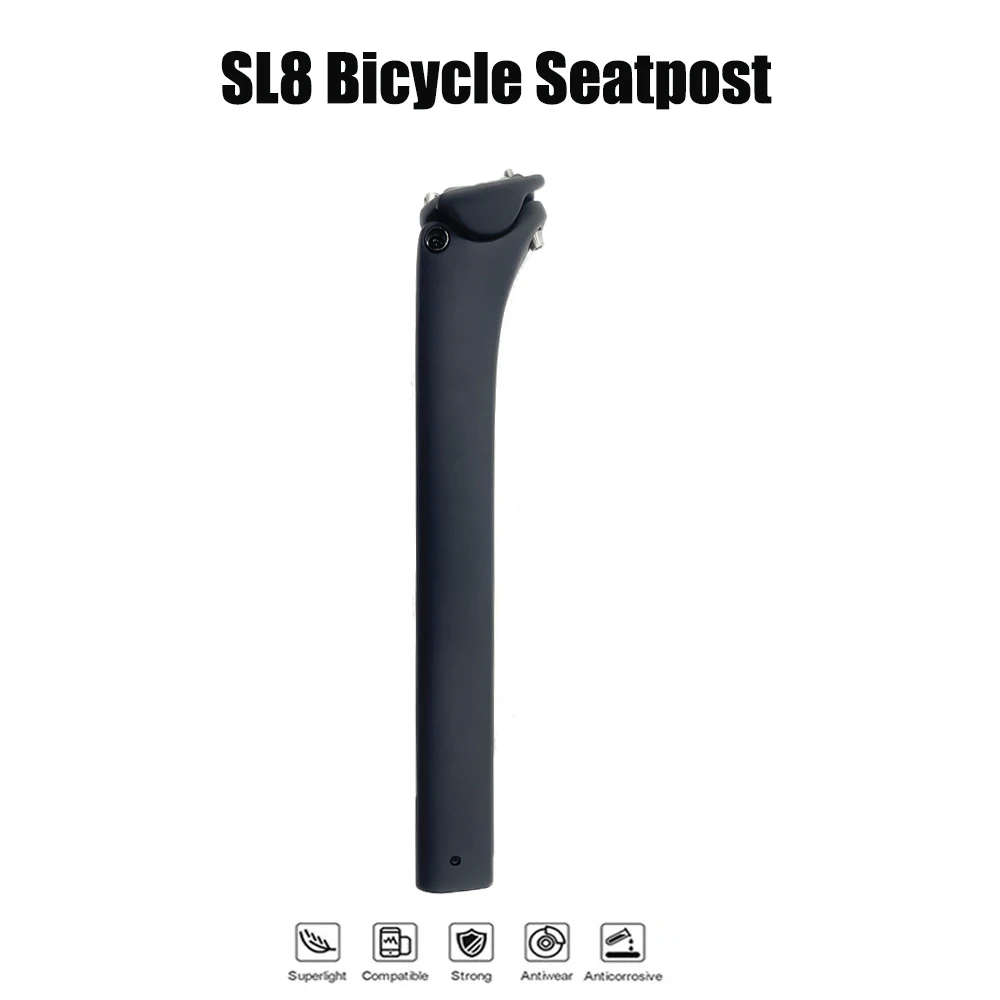 

Bicycle Carbon Seatpost FOR SL8 Road Bike Black Paint Matte Offset 0mm Height 300mm Bicycle Seat Post