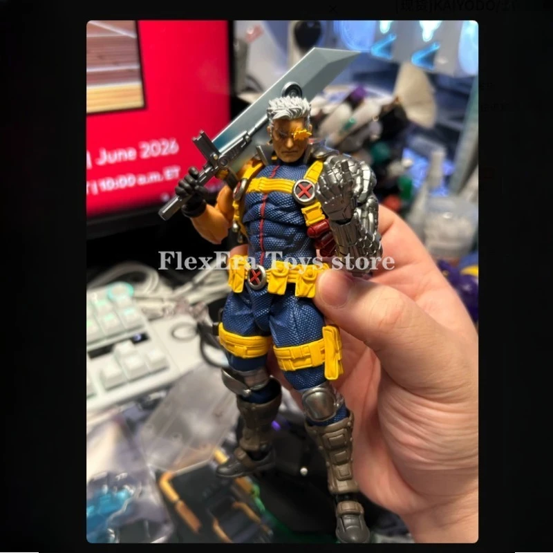 In-stock KAIYODO Gundam Technology Marvel Mountain Pass X-Men 1.5ver. Electro-Cable Action Figure Toy Collection Gift view 2