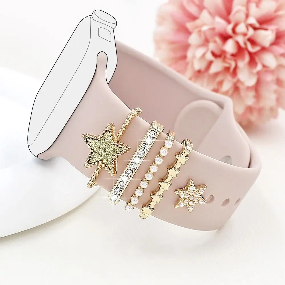 Cinturino con diamanti Anello decorativo Cinturino per orologio Gioielli Bracciale Decorazione Accessori per decorazioni di moda Ornamento per cinturino Apple Watch