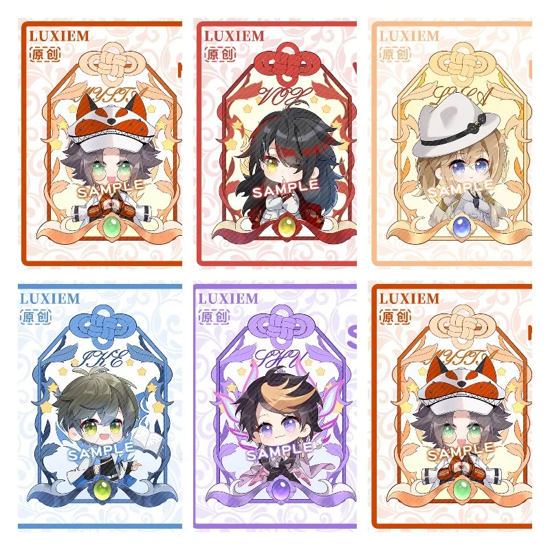 Hot Anime Nijisanji Rainbow Society Vtuber Figures MYSTA Vox LUCA SHU IKE Cosplay Acrylic Keychains Kawaii Bag Pendant Fans Gift