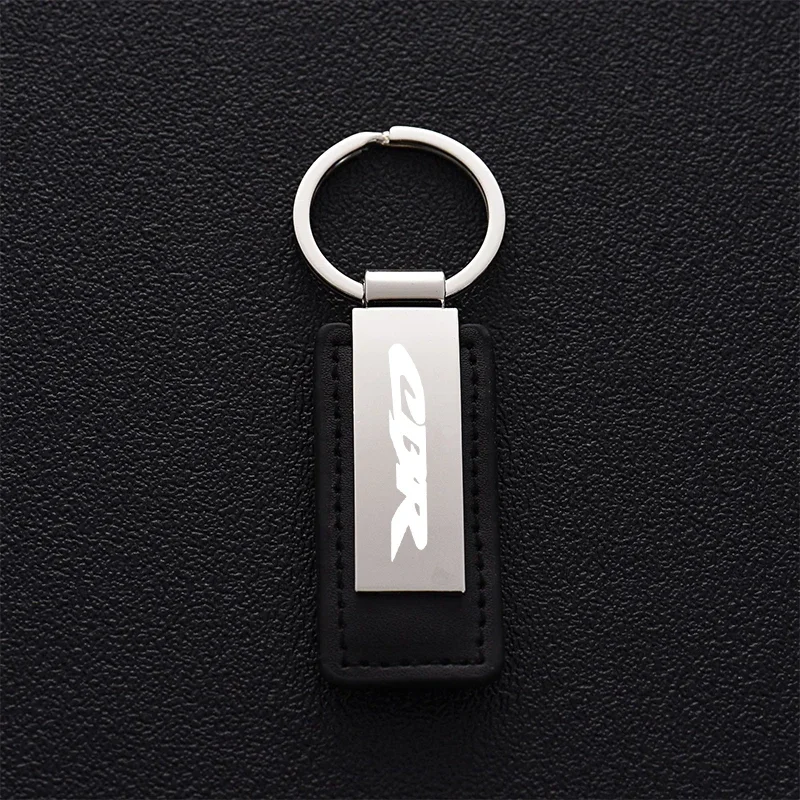 Custom Leather Keychain Metal Keyring For HONDA CBR600RR CBR900RR CBR1000RR CBR 1100XX 300R 150R 250R Motorcycle Accessories