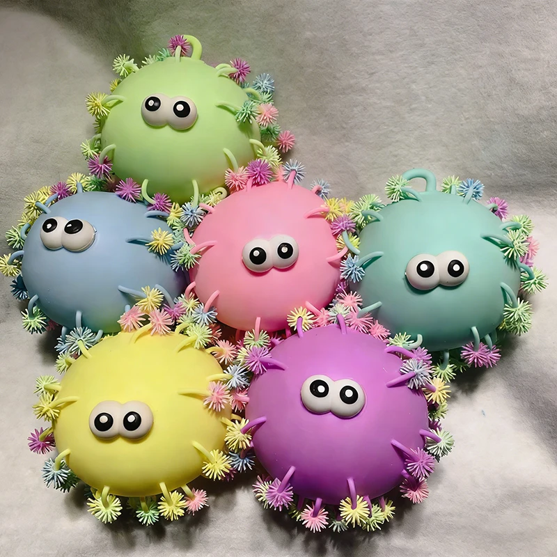 

Creative Fidgets Toys Flashing Colorful Soft Squeeze Ball Cute Handheld Stress Relief Light Squeeze Toy for Kids Adults Gifts