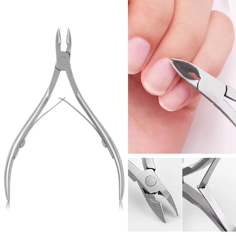 1/2/3Pcs Nail Cuticle Nipper Dead Skin Remover Scissor Stainless Steel Tweezer Clipper Manicure Professional Tool Trimmer