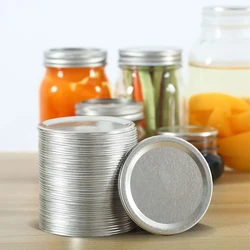 20Pcs 70mm Regular Mouth Canning Lids Mason Jars Lid Split Type Metal Leak Proof Lids  Food Keeping Fresh