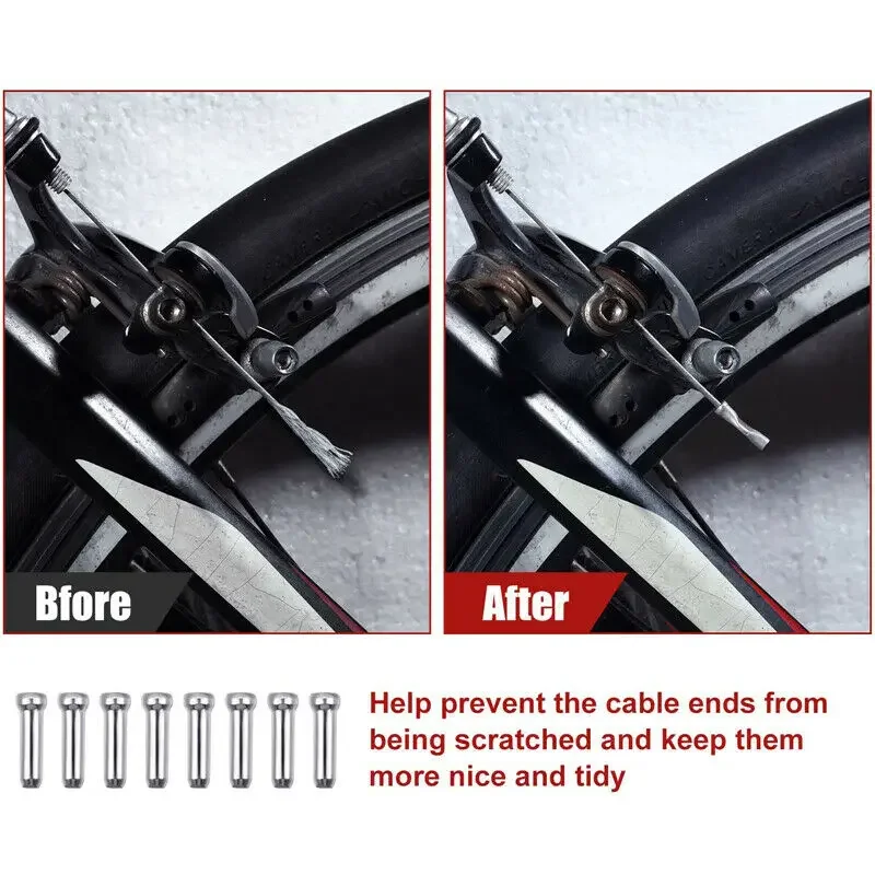 BUCKLOS Fahrradbremskabel vorne hinten Fahrradbremskabel Universal Rennrad Mountainbike Bremsleitung Fahrradzubehör – Detail 9