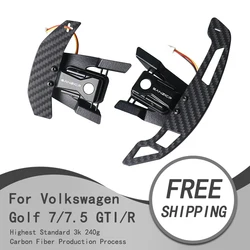 Carbon Fiber Magnetic Shift Paddles For Volkswagen Golf 7GTI 7.5GTI 7R 7.5R