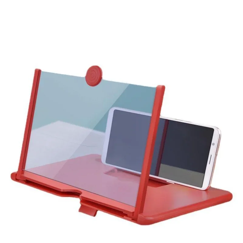 3D Screen Amplifier 14/12/10/16 Inch Mobile Phone Screen Magnifier HD Video Amplifier Stand Bracket Folding Phone Desk Holder