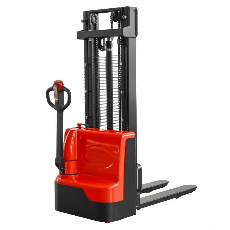 1.5T Walk-behind Electric Stacker 3 Meter Lifting Lithium-Ion Battery Warehouse Forklift High