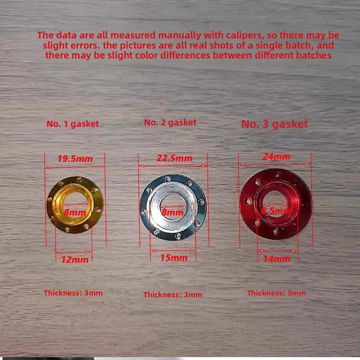 Aluminum Alloy Hollow Flange Screw Gasket Color  Fastening Reinforcement Anti Slip Tooth Accessory Decoration Modified CNC