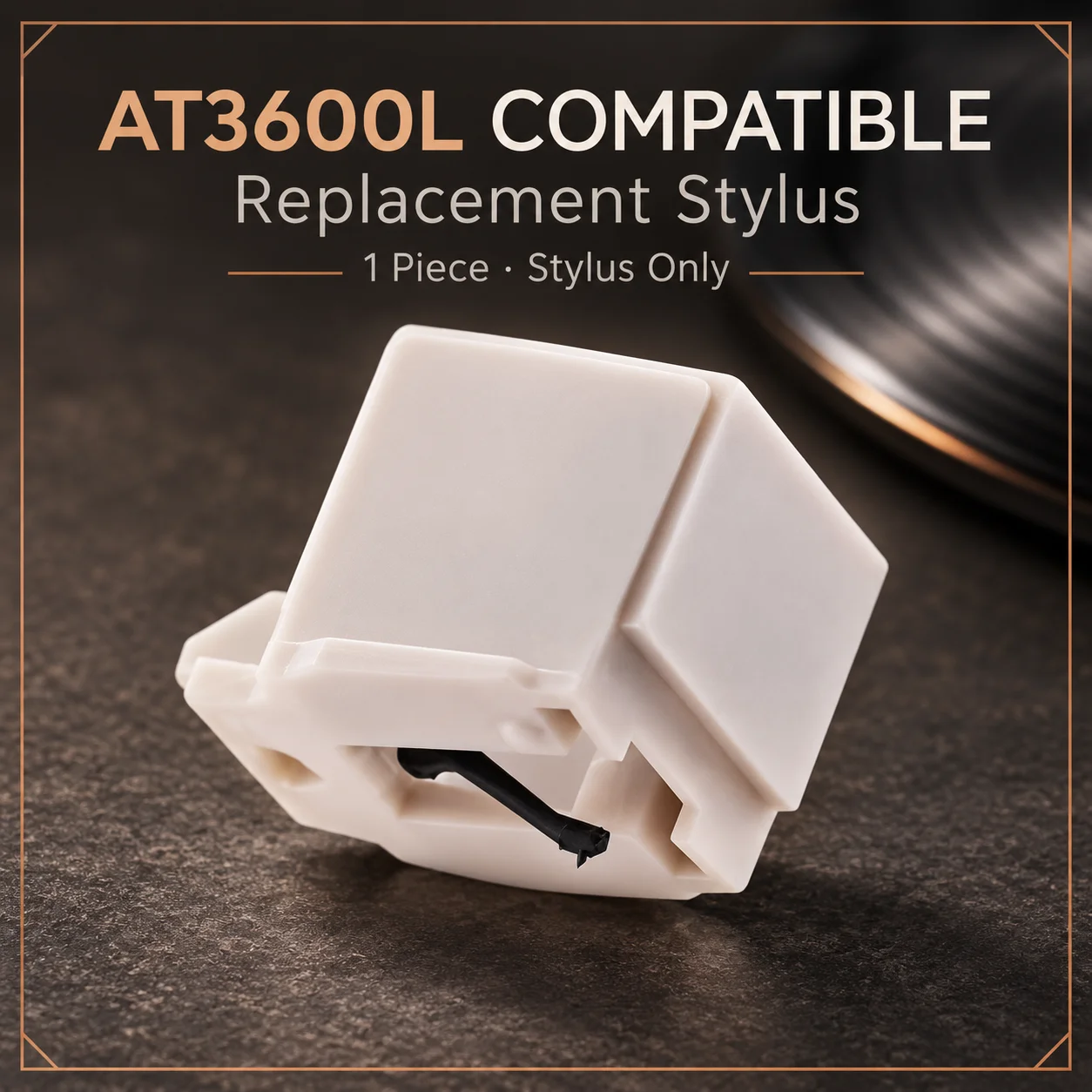 For ATN3600L Type Turntable Stylus 1PC Aftermarket Spare Needle for AT3600L Cartridge LP Vinyl Playback