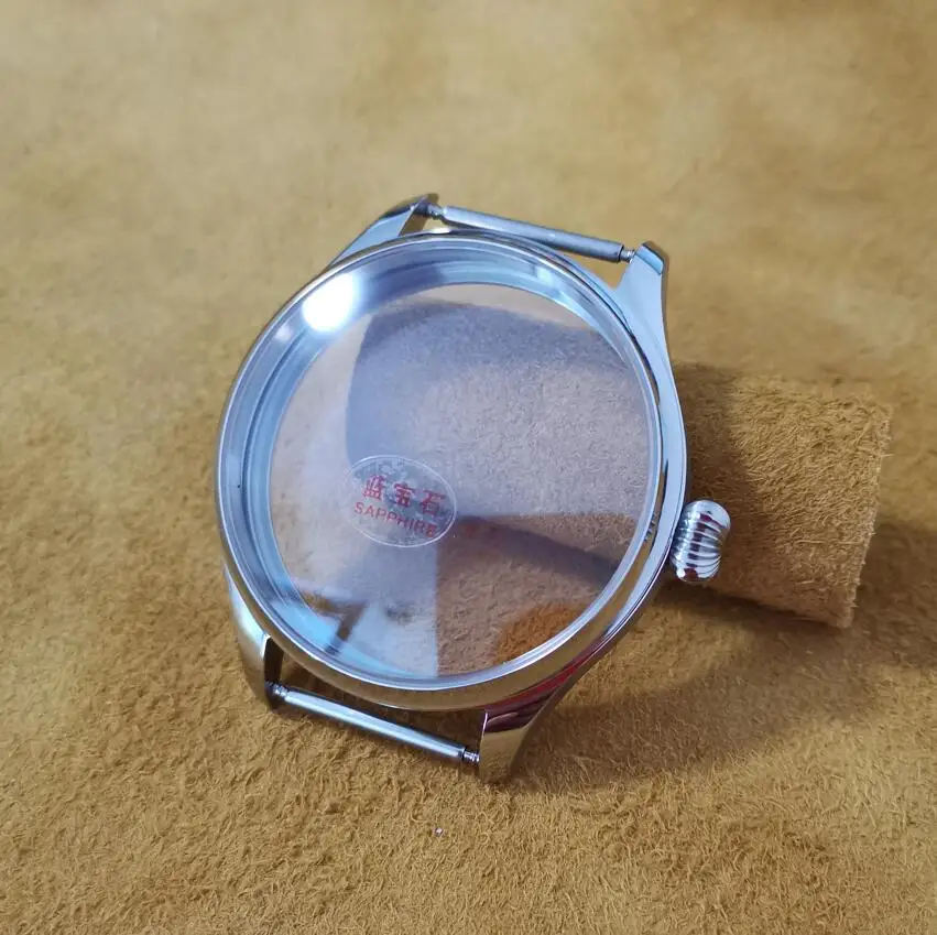 Watch accessories modified watch 41mm Stainless steel watch case pumpkin shape crown Suitable for ETA6497 6498 Seagull ST36