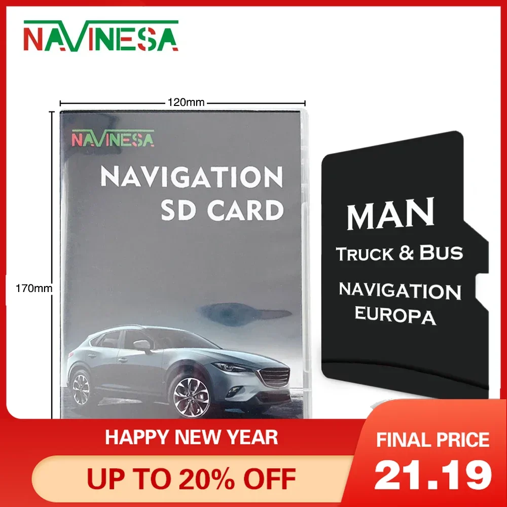 

for MAN Truck Bus 2016-2022 Car equipment Harman Navigation Latest Maps Update EU Turkey UK Ukraine RU Navigation Gps TF Card