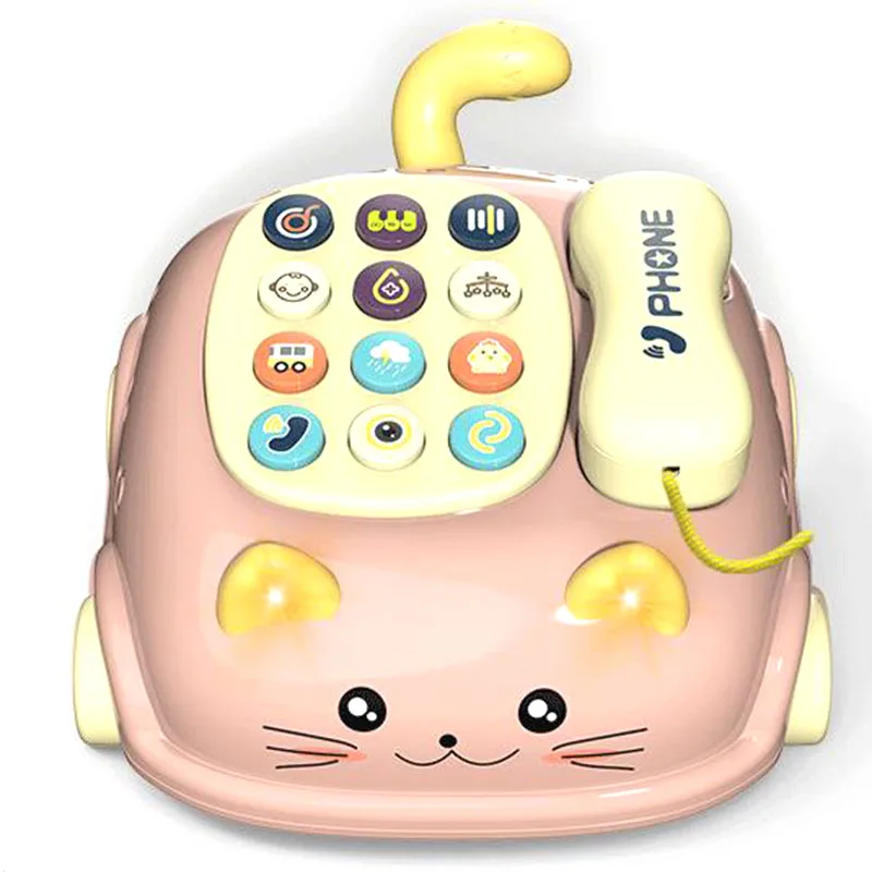 Детские игрушки для музыкального обучения, игрушка для раннего развития, Детская имитация телефона с детской музыкой, детские подарки