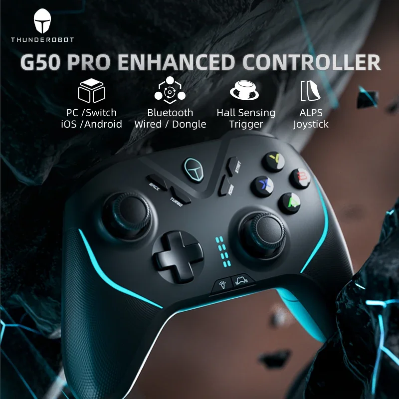 New Thunderobot G50Pro Gamepad For PC Buletooth Wireless Wired Controller Vibration Gaming Joystick for Nintendo Switch PC STEAM