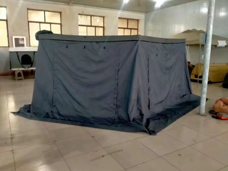 Aluminum Alloy Car Side Retractable 180 Degree Awning Roof Top Tent Car Awning Free Standing