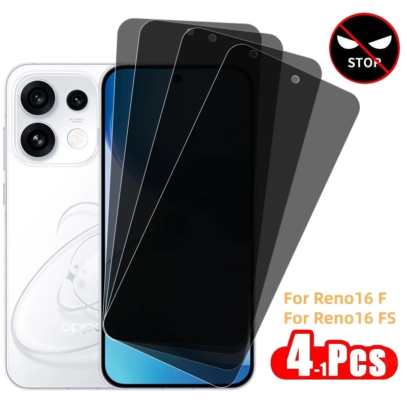 Privacy Screen Protector For OPPO Reno 16 FS Tempered Glass Reno16 F FS Anti-spy Protective Phone Anti Peeping Film Reno 16 FS