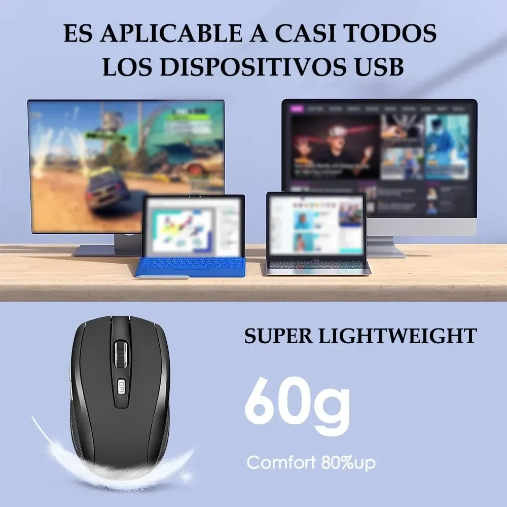 Xiaomi Wireless Mouse Silent Mouse 2.4GPortable Mobile Optical Office Mouse Adjustable DPI Levels for Notebook PC Laptop MacBook