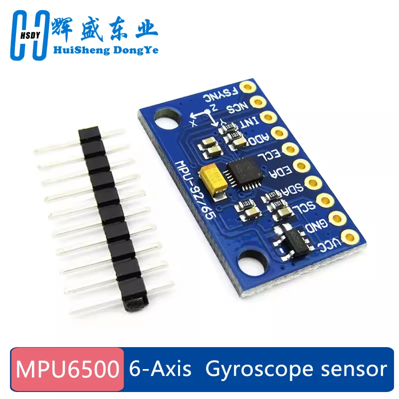 IIC I2C SPI MPU6500 MPU-6500 6-Axis Gyroscope Accelerometer Sensor Module Replace MPU6050 For Arduino With Pins GY-6500