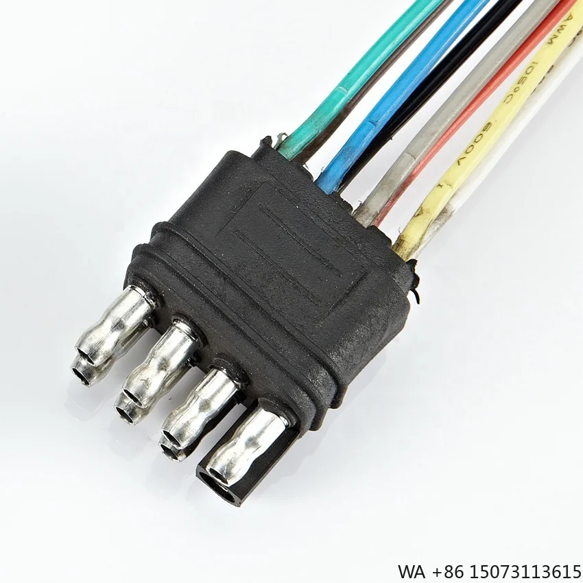 8-Way Flat Trailer Extension Cable 36 Inch with End Plug 8-Pin Connector