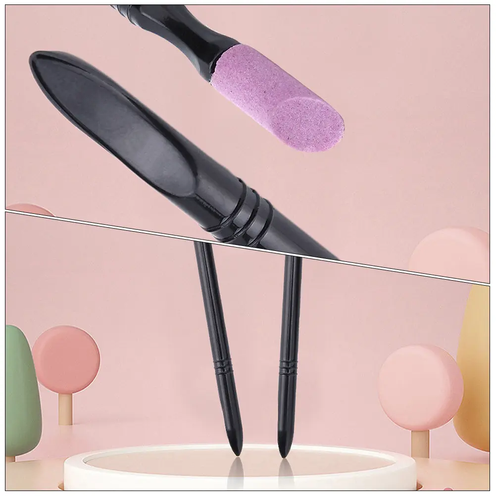 10Pcs Nail File Stone Sanding Manicure Pedicure Cuticle Remover Buffer Nail Filing Tools for Natural False