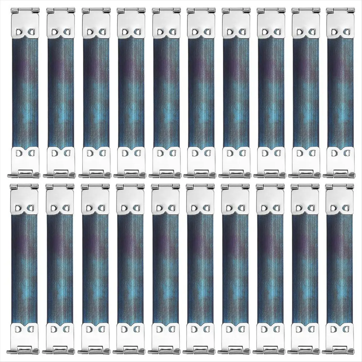 ABQR 20 pezzi cornici flessibili interne in metallo chiusura a bacio, telaio per borsa portamonete cerniere borsa a clip telaio per borsa con chiusura a bacio