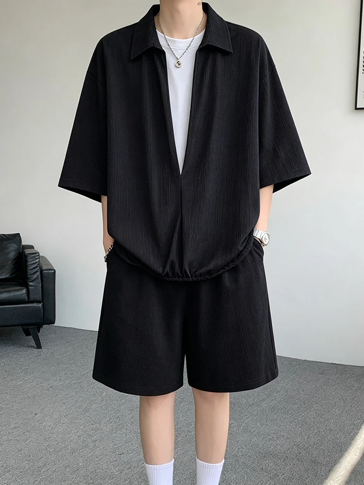 loose-fit-casual-shirt-and-shorts-set-for-men-summer-lightweight-polyester-fiber-short-sleeve-two-piece-suit-lpz-brand