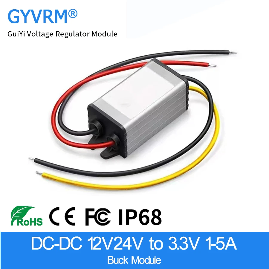 DC-DC 12/24V to 3.3V DC Power Converter 1A 2A 3A 4A 5A Auto Buck Regulator Step Down Voltage Supply Module For Car