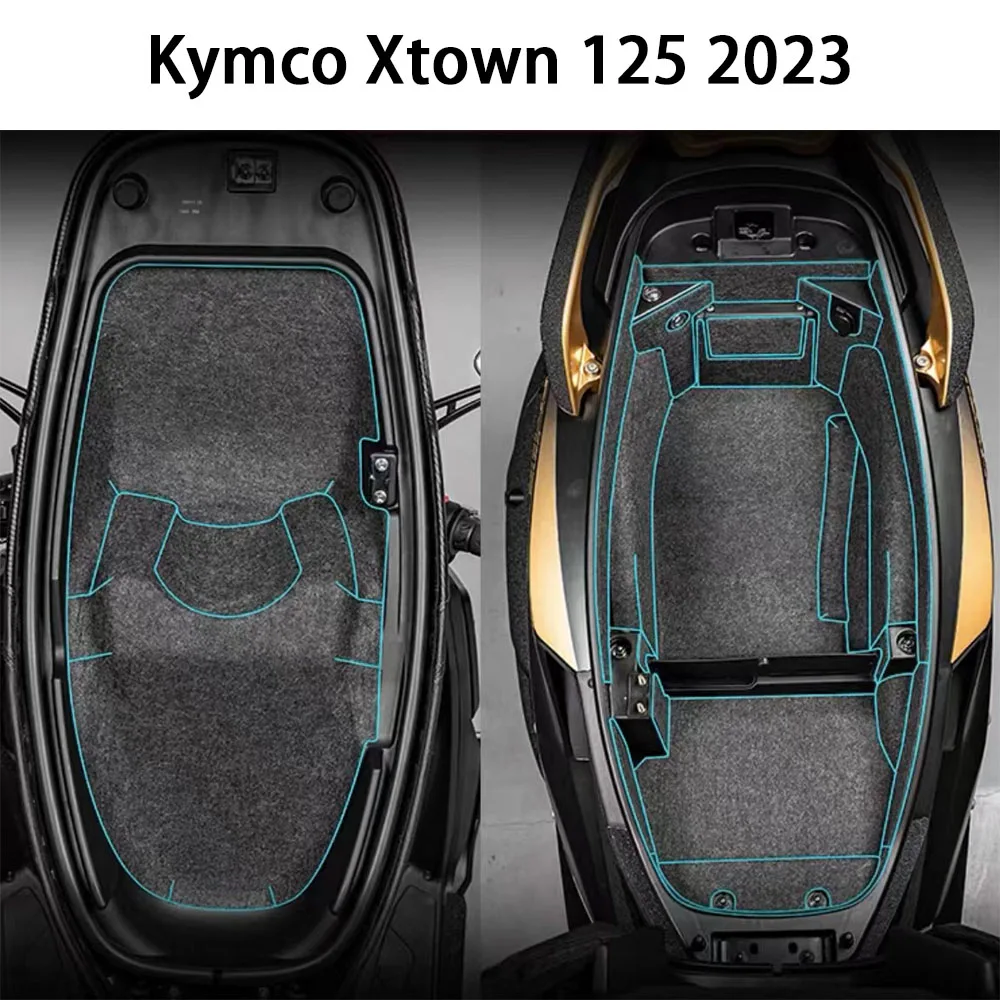 For Kymco Xtown 125 2023 Xtown125 X-Town 125 Motorcycle Rear Trunk Case Liner Luggage Box Rear Tail Seat Case Bag Lining Inner