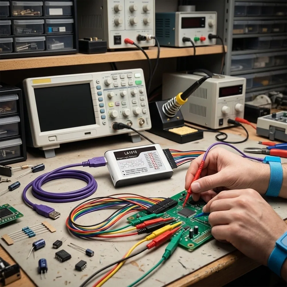 Embedded System Analyzer 100MHz Interface LA1010 For Embedded Development 100MHz Sampling Performance Broad OS Compatibility